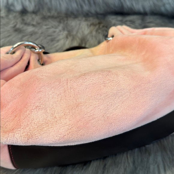 Vintage Juicy Couture Peach Satchel/Shoulder Bag with Chain Handles - Picture 6 of 16